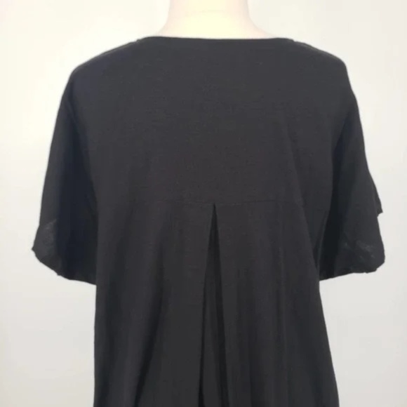 UNIVERSAL STANDARD - Sarah Linen Shift Dress - Black - X-Large (Plus Size 26-28) - Picture 7 of 16